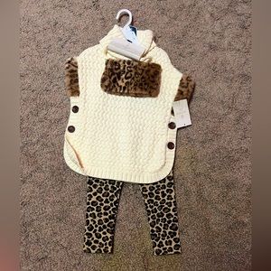 Aspen Kids Cheetah Print Outfit with Purse